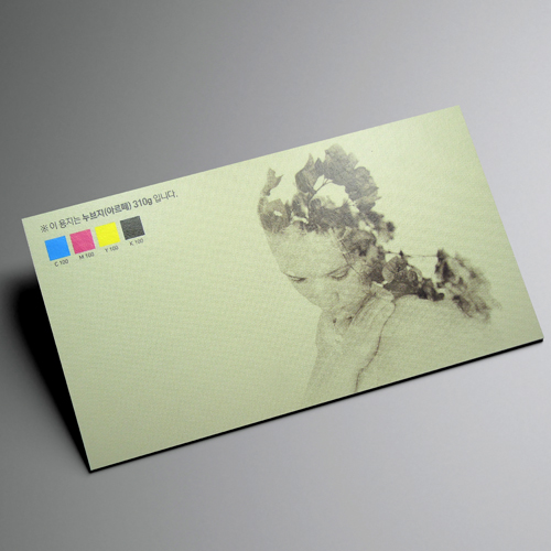 [수입지명함] 누브지(아르떼) 310g + 금박,은박명함