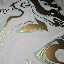 [수입지명함] 디지털 금박 은박 명함 -후가공