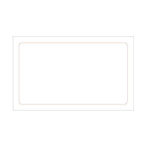 [일반스티커] 직사각 라운드 스티커 80x50mm