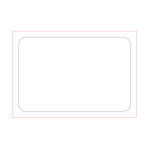 [일반스티커] 직사각 라운드 스티커 90x60mm